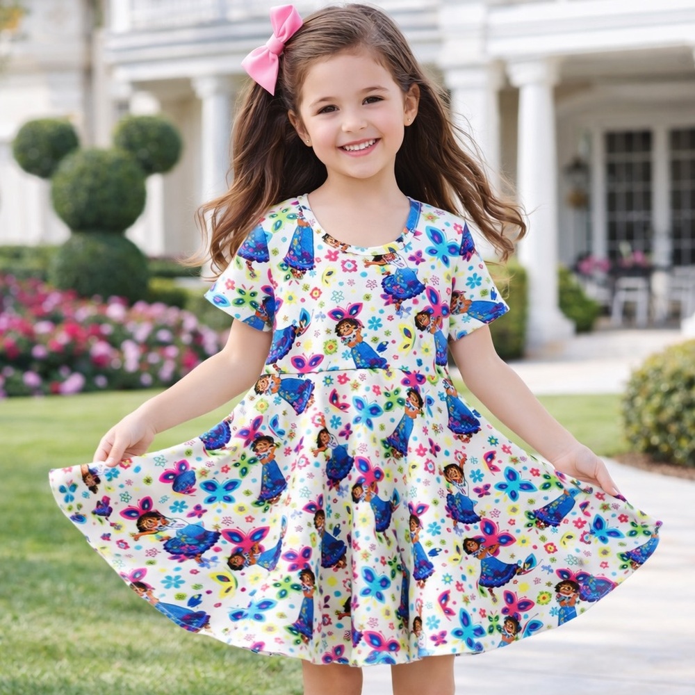 Encanto inspired Mirabel Disney Princess dress twirl Encanto birthday dress